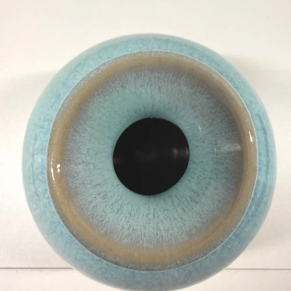Turquoise Drip Glaze Textured Ceramic Bud Vase Handcrafted Studio Art Pottery 5